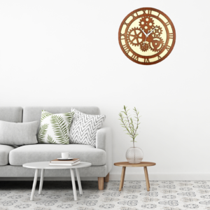 Wooden Silent Non-Ticking Wall Clock for Home Stylish Latest Designer Wall Clock for Home Living Room Bedroom Office Hall